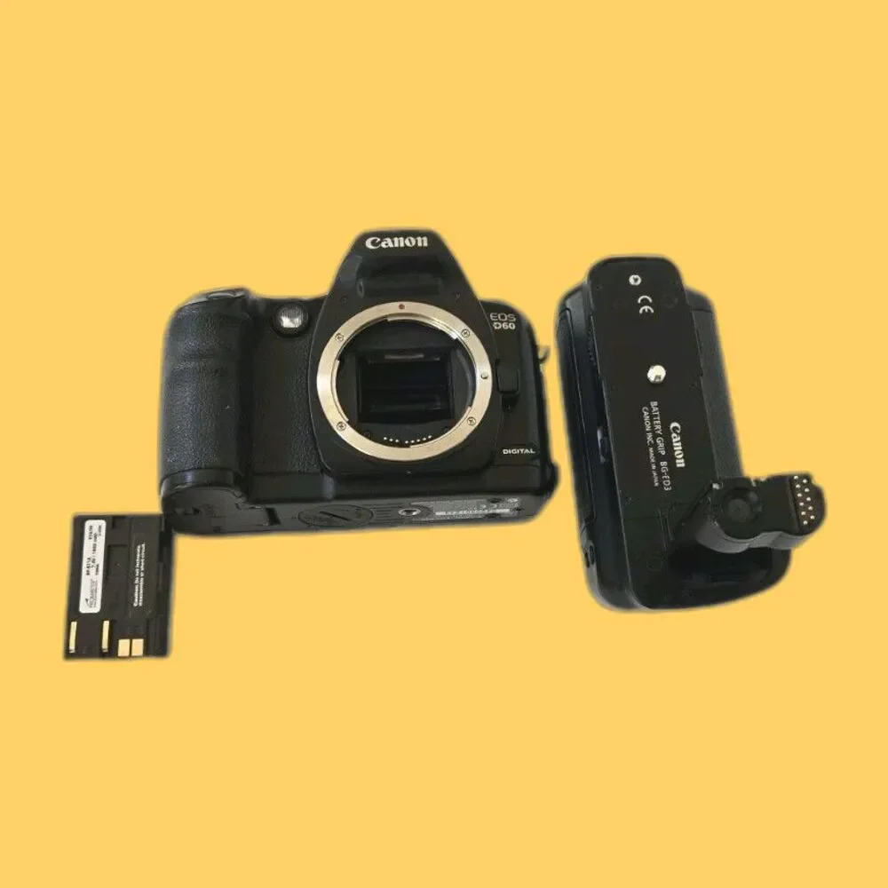 Canon EOS D60 6.3 MP Digital SLR Camera Body, Battery, Battery Grid